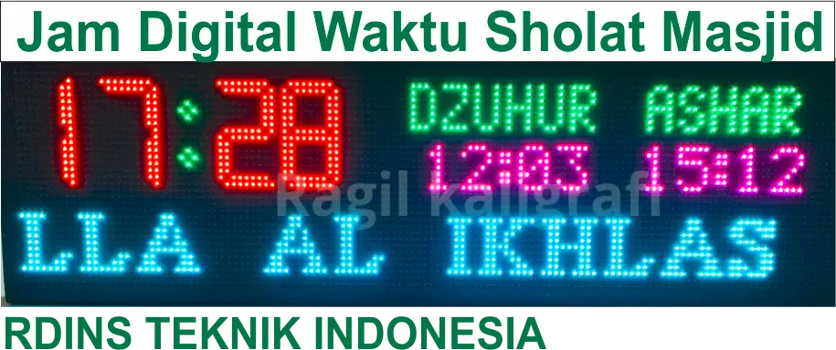 Jam Digital Jadwal Sholat Masjid